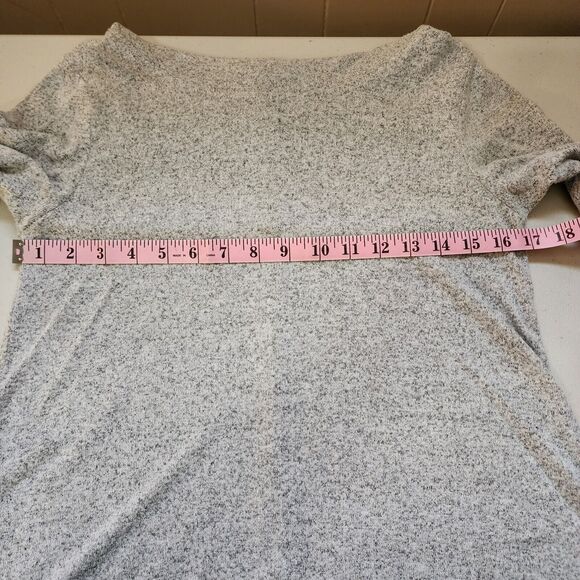 Cupio Sweater Dress Womens Medium Grey Long Sleeve Cowl Neck Comfort Cozy Knit - Picture 6 of 11